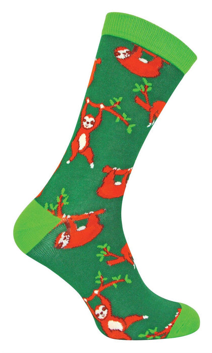 Mr Heron Animal Socks - Fun & Colorful Novelty Gift, Super Soft Bamboo, Colored Toe & Heel - 6-11 UK