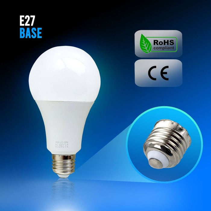 3W E27 Screw LED Light GLS bulbs, Energy Saving Edison  Cool White 6000K non dimmable lights