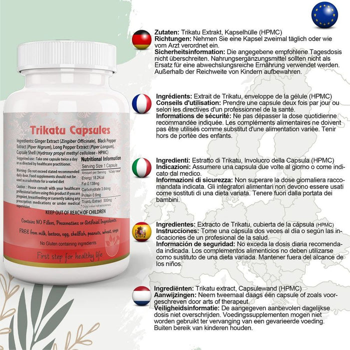 Trikatu Capsule Respiratory Support - Powerful Ayurvedic Blend for Digestive & Respiratory Health