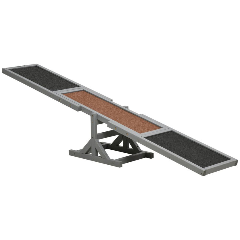 PawHut Wooden Pet Seesaw for Big Dogs - High-Quality & Safe Agility Toy - Engage Your Dog's Energy & Improve Agility