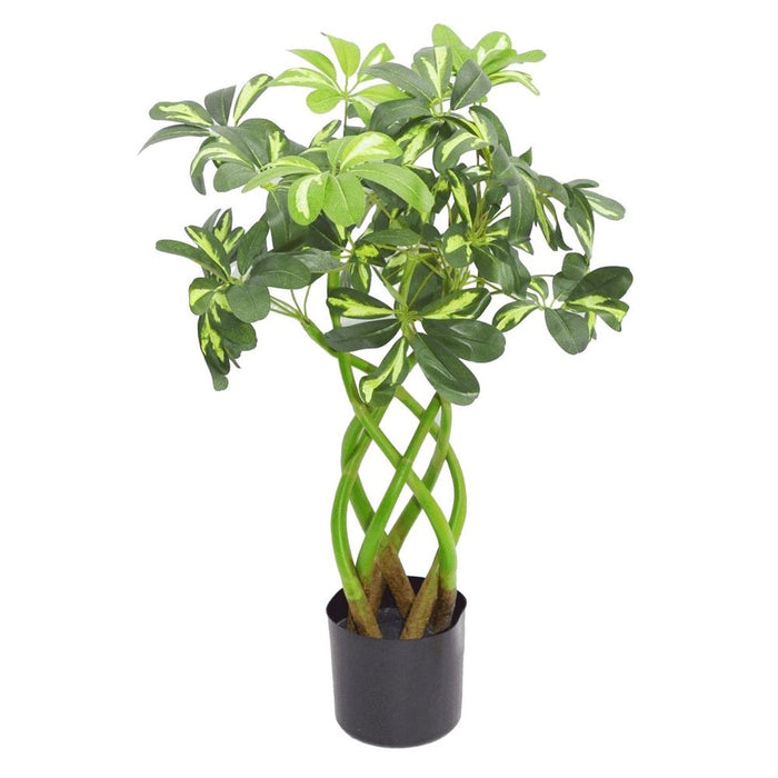 70cm Artificial Plant Bonsai Bush Twisted Stem Golden Capella