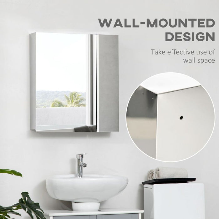 Kleankin Medicine Cabinet: Wall-Mounted Bathroom Mirror & Storage - High Quality and Stylish Design