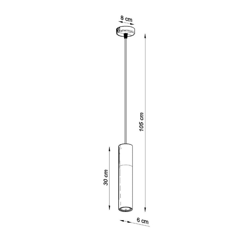 Modern Pendant Lamp: Steel & Concrete Design - High Quality GU10