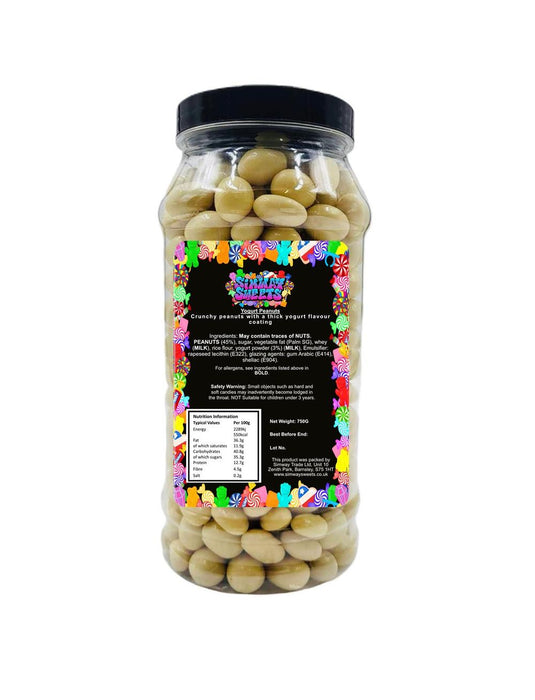 Yogurt Peanuts - Irresistible Yogurt Covered Peanuts - Perfect Gift Jar, Fast Delivery