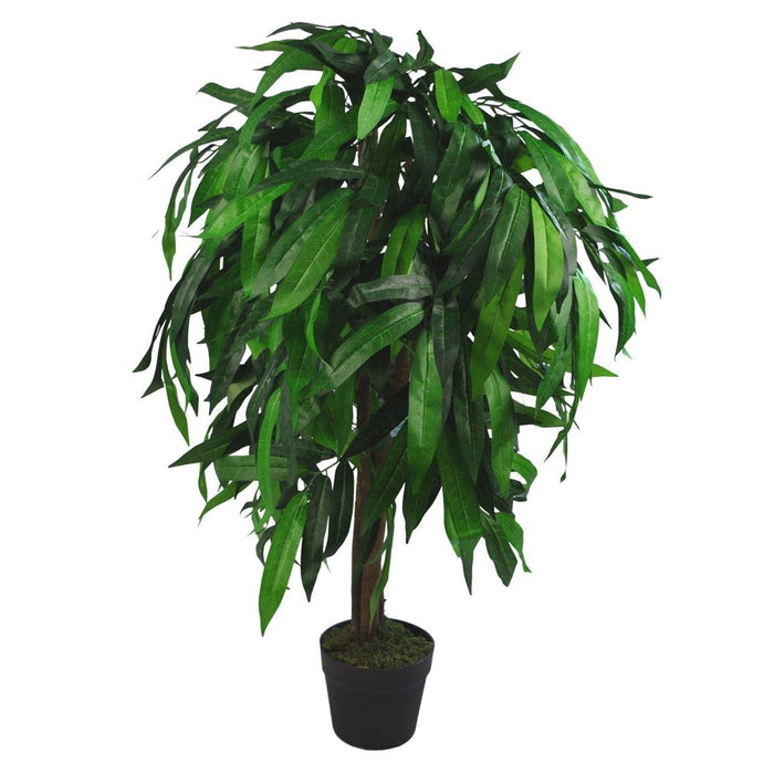 Artificial Mango Plant/Tree, Green, 80cm - UK Seller