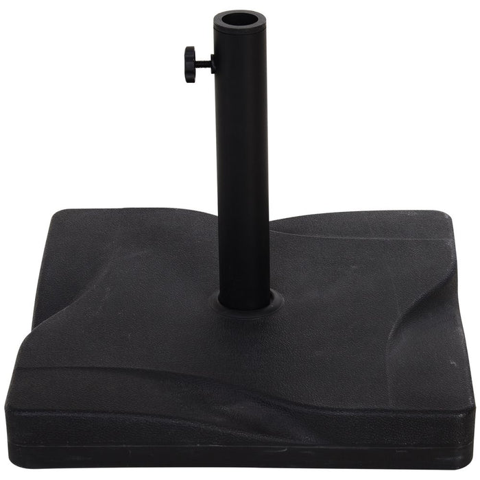 Thick Plastic & Cement Square Parasol Base - 20kg