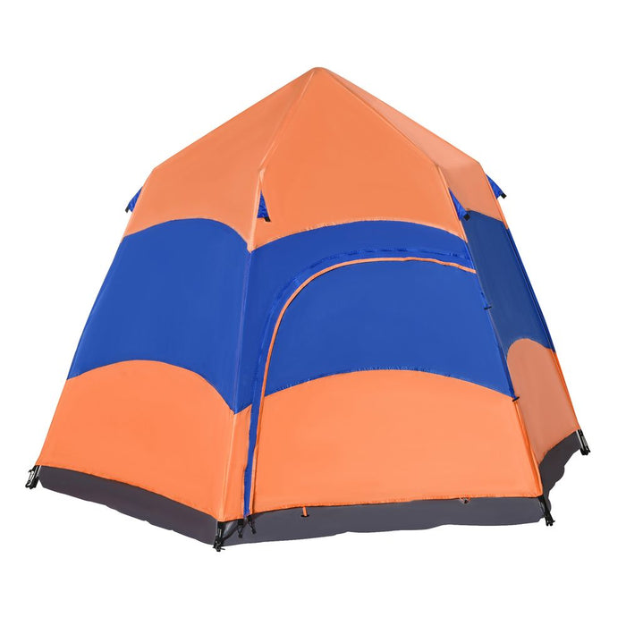 Premium 4 Person Pop Up Tent: Camping, Festival, Hiking - Family Shelter, Portable - Outsunny