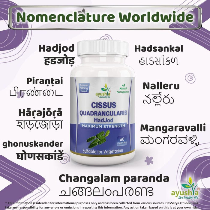 Cissus Quadrangularis Capsule - Buy the Best Quality HadJod