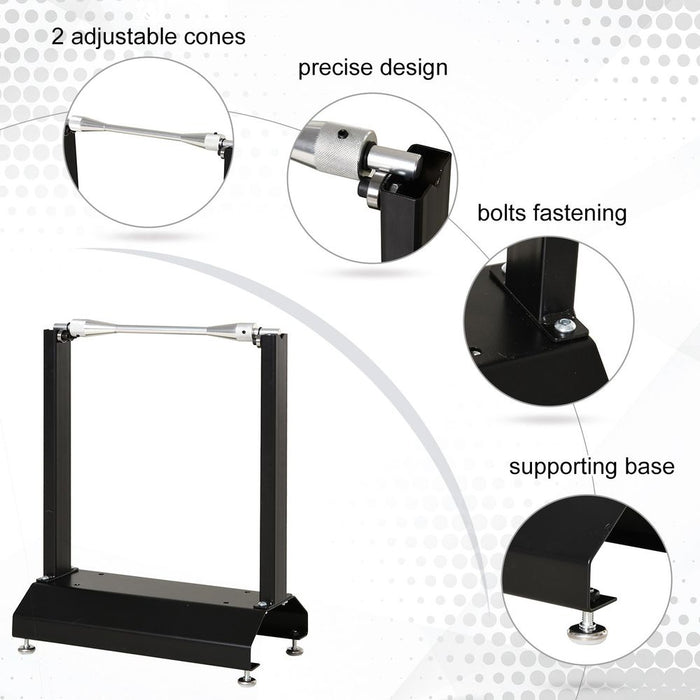 DURHAND Motorcycle/Bicycle Wheel Lifting Balance Stand, Motorbike Portable Stand, Rotating Adjustment Wheel