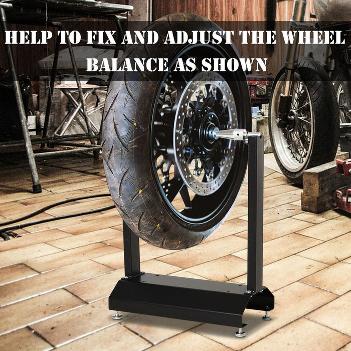 DURHAND Motorcycle/Bicycle Wheel Lifting Balance Stand, Motorbike Portable Stand, Rotating Adjustment Wheel