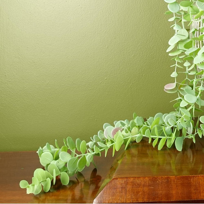 80cm Artificial Trailing Green Eucalyptus Plant Realistic