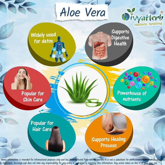 Aloe Vera Powder Hair, Skin, Body - Pure & Natural Plant, Promotes Hair Growth, Ayurvedic, Hydrating