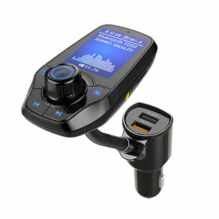 Aquarius Wireless Bluetooth Car FM Transmitter | Dual USB Port | Hands-Free Calling