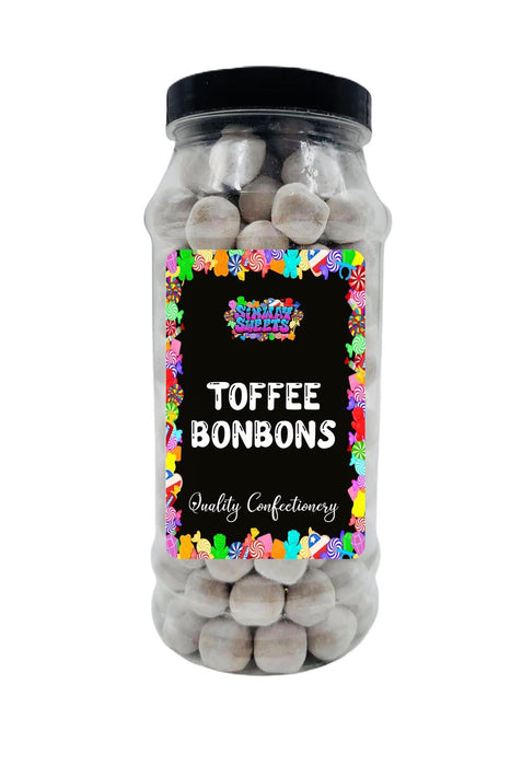 Toffee Flavour BonBons Jar - Retro Sweets Gift - Fast Delivery - Best Quality