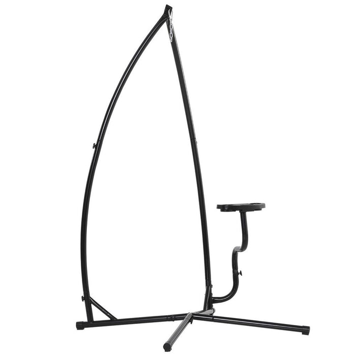 Hammock Chair Stand Heavy Duty Metal C-Stand Indoor/Outdoor - Premium Quality & Easy Assembly