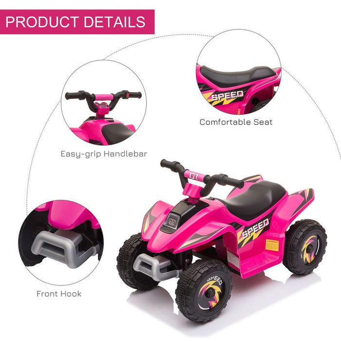 Premium 6V Kids Electric Ride on Car - Big Wheels, 18-36 Months, Toddlers Pink