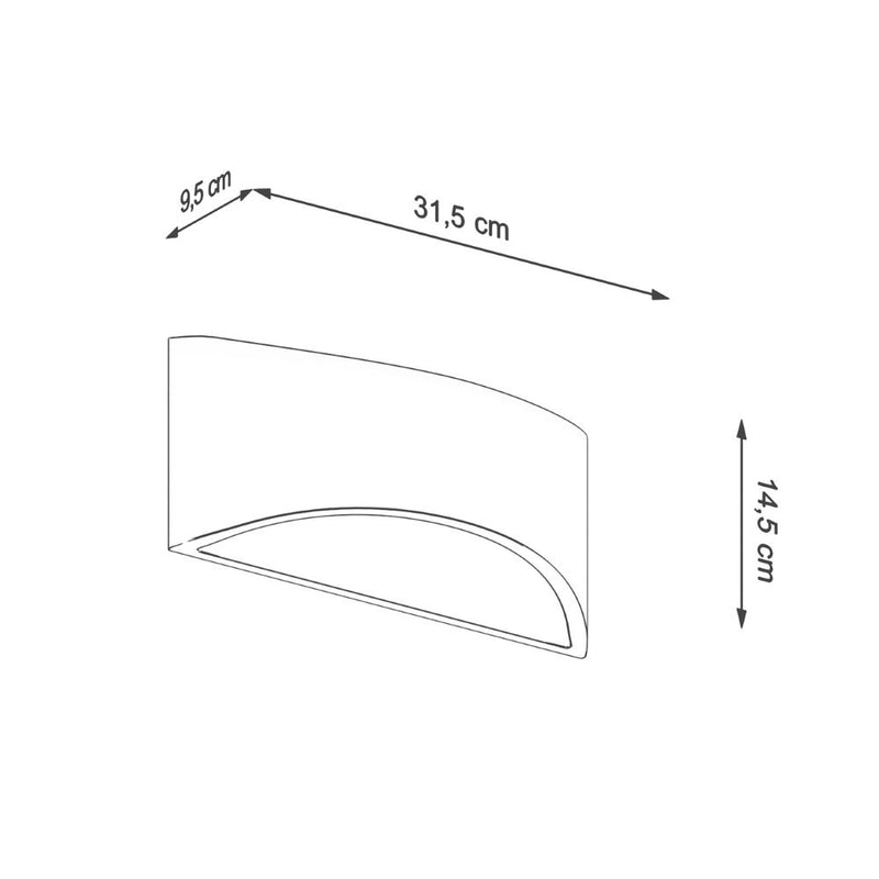 Modern Ceramic Wall Lamp - Vixen Design - High Quality - Versatile - G9