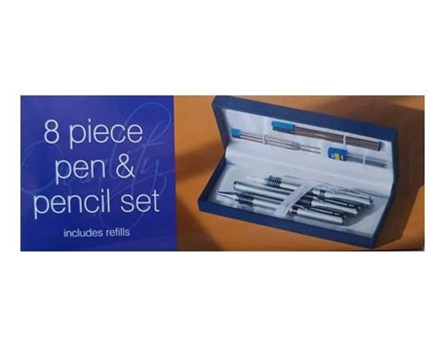 High-Quality DSL 8pc Pen & Pencil Set w/ Refills - Perfect for Professionals!