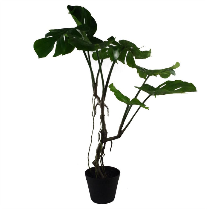 70cm Artificial Twisted Stem Monstera Plant