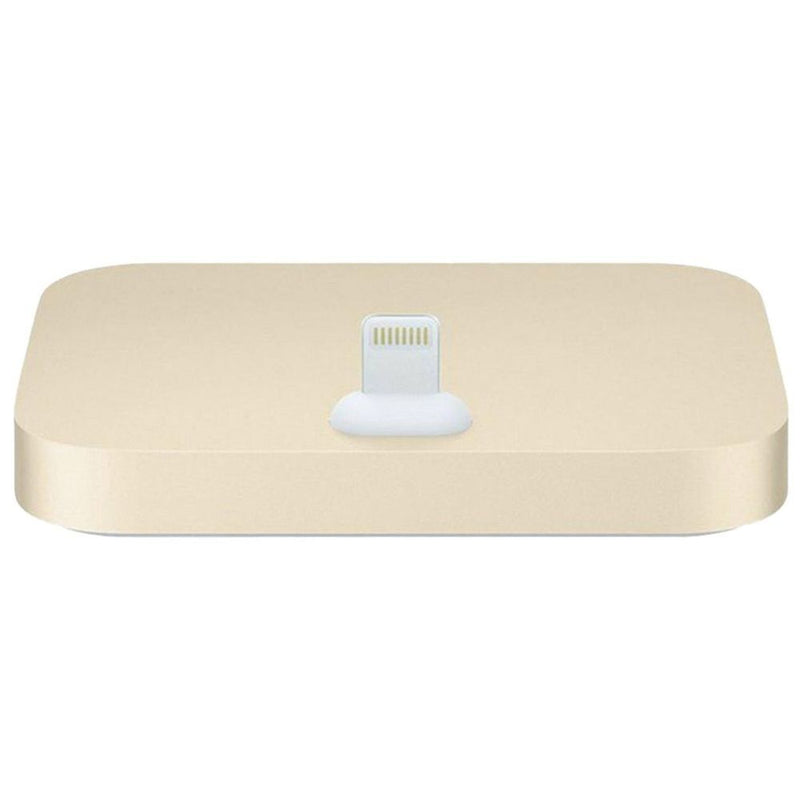 Premium Gold Aquarius Aluminium Phone Dock - Compatible with Eight-Pin Devices - High Quality