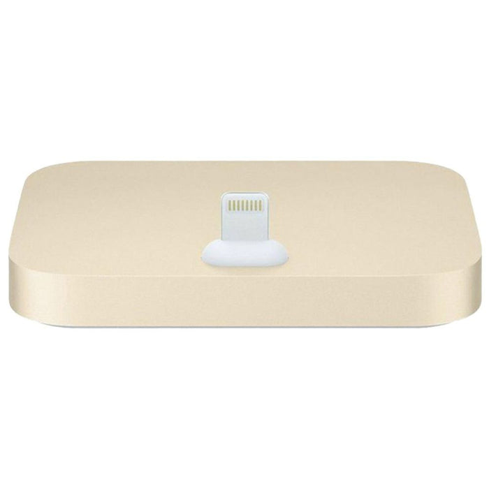 Premium Gold Aquarius Aluminium Phone Dock - Compatible with Eight-Pin Devices - High Quality