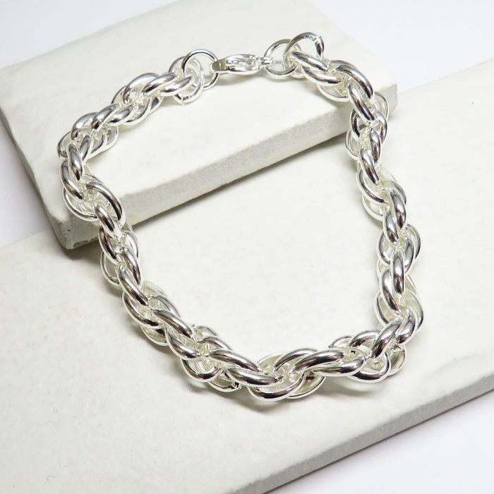 Twisted Silver Bracelet | Ideal Birthday or Christmas Gift