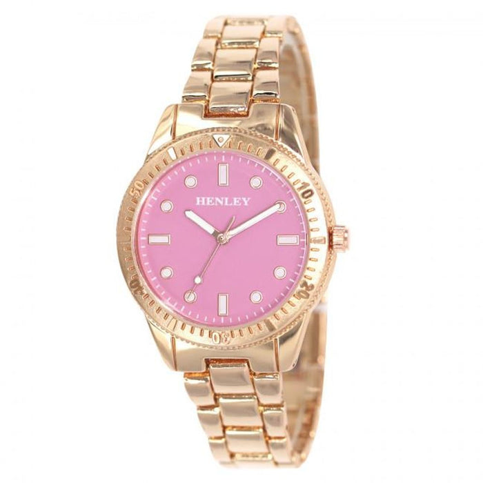 Henleys Ladies Candy Rose Bracelet Watch - Pink, H07318.5