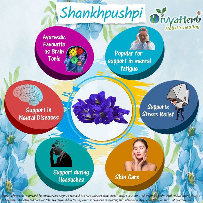 Premium Shankhpushpi Powder - Boost Memory, Enhance Brain Function | Ayurvedic Herb with Wide Therapeutic Benefits