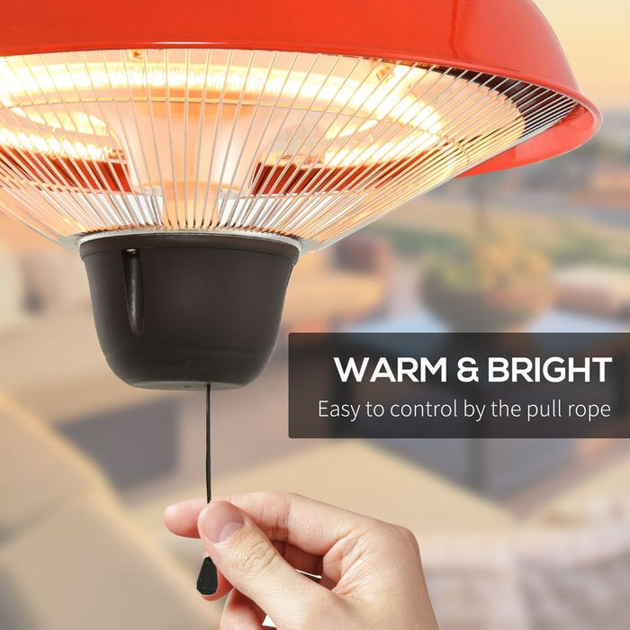 Patio Heater 1500W Electric Ceiling Hanging Garden Lamp - High Quality, Efficient and Convenient