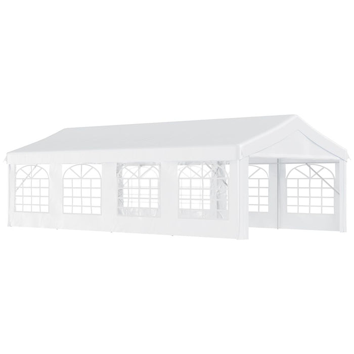 8m Gazebo Garden Marquee White - Perfect for Parties and Shelter