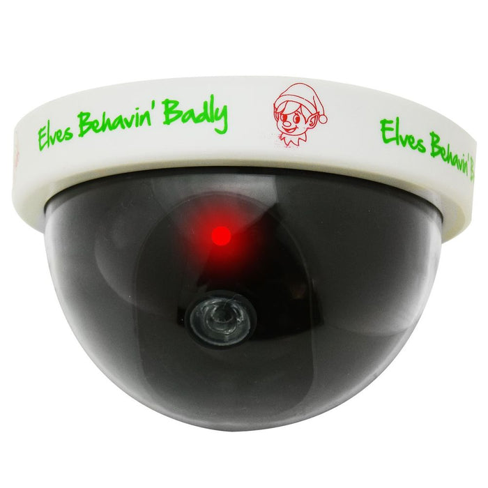 Elf Dummy Child Surveillance Camera | Flashing LED | Encourage Good Behavior | Christmas Decor