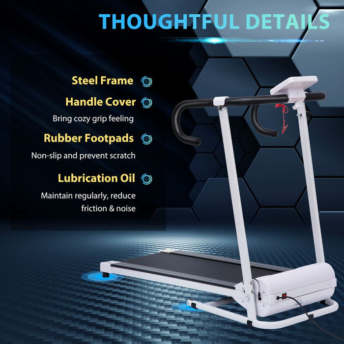 High-Speed Folding Treadmill: Home Fitness Machine with Safety Stopper - HOMCOM