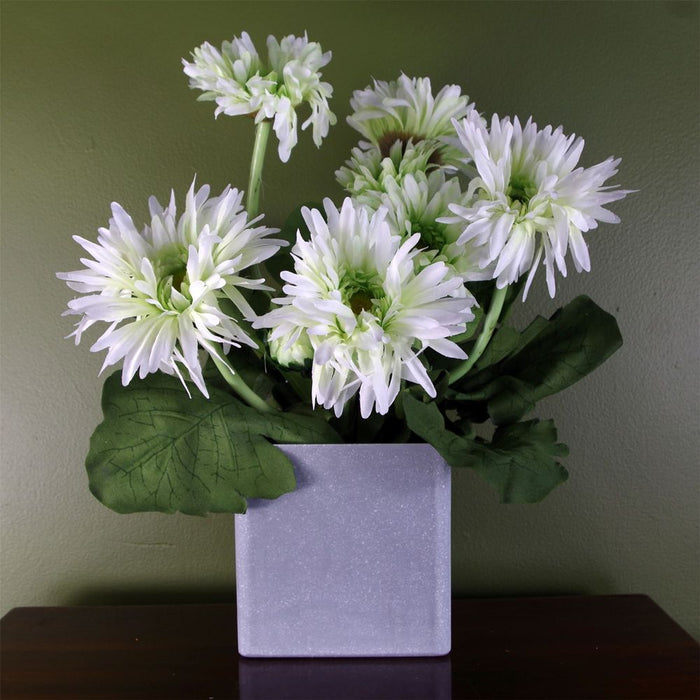 Realistic White Daisy Artificial Flowering Plant - Premium Quality