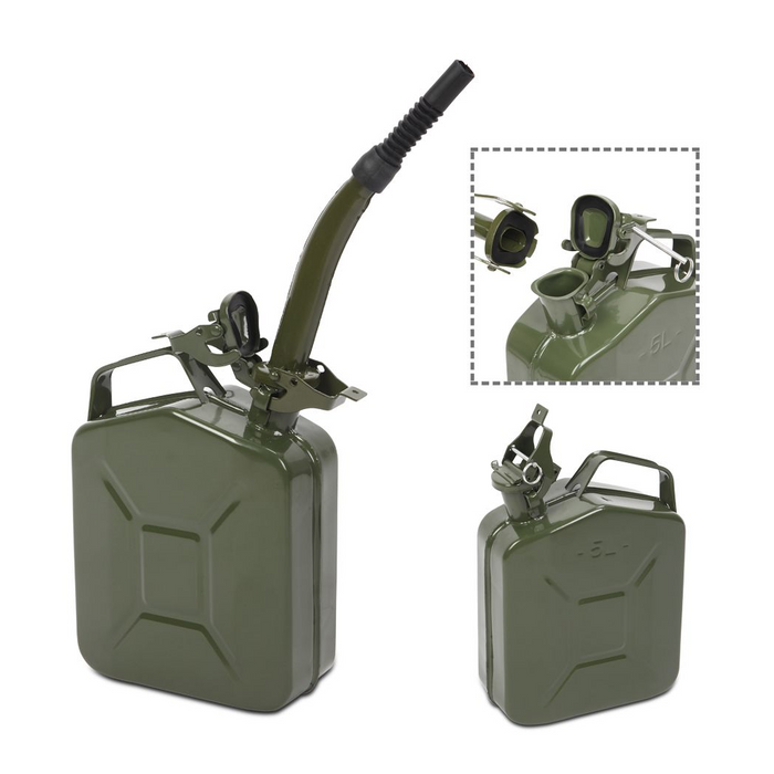 5L 0.6mm American Oil Barrel Army Green With Inverted Oil Pipe