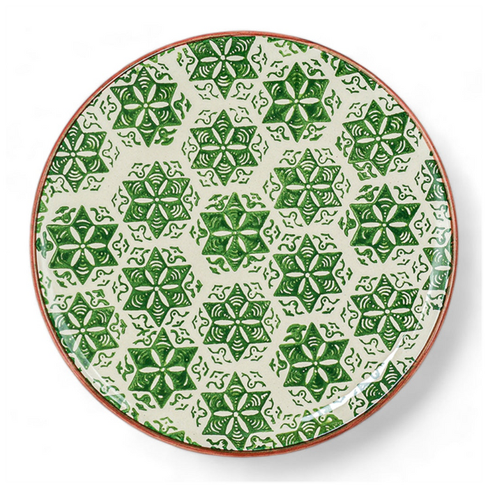 Ceramic Side Plate Nature Snowflake White 21cm