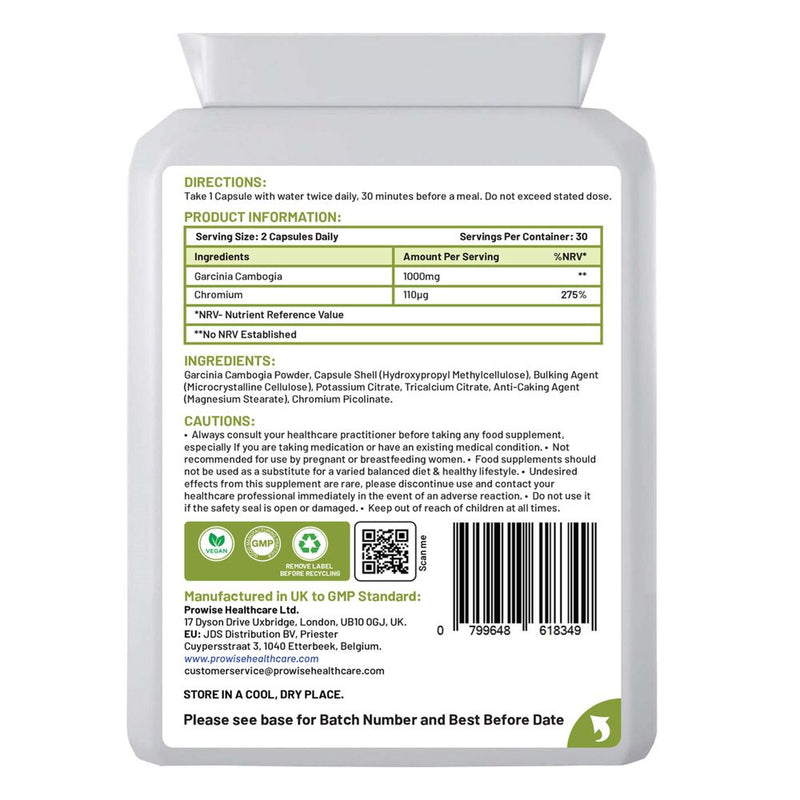 Super Strength Raspberry Ketones + Garcinia Cambogia by Prowise Healthcare