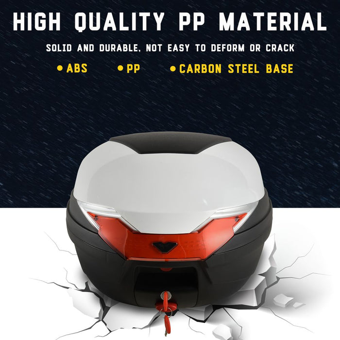 Premium 32L Motorcycle Trunk Tail Box. Spacious & Secure Storage for Riders. HOMCOM Quality.