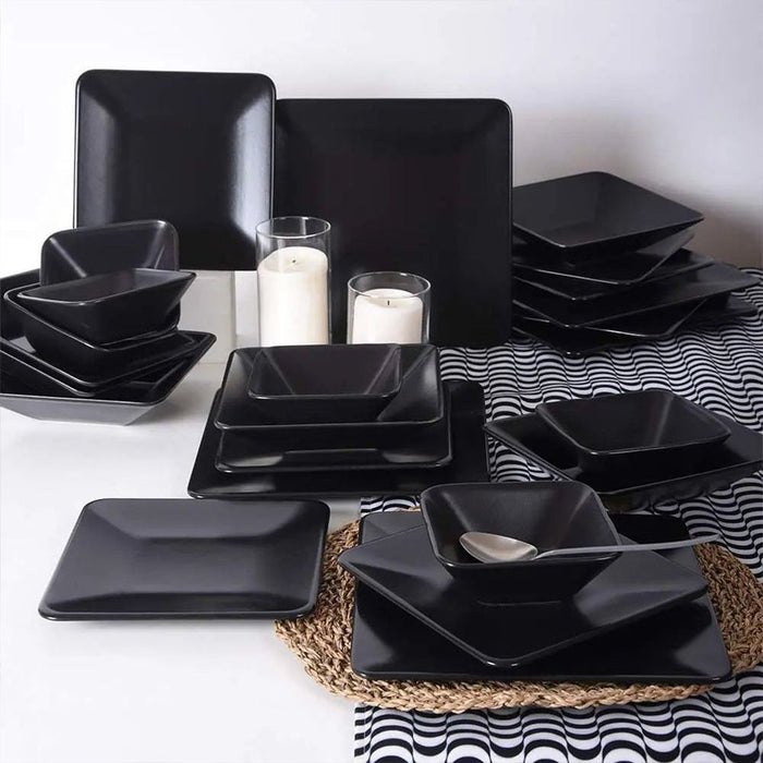 Ceramic Side Plate Black Pearl Black 20cm