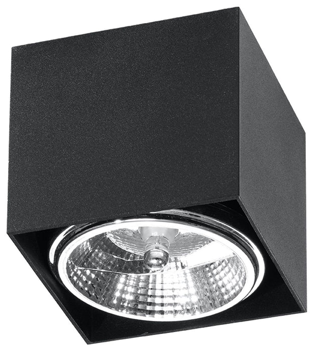 BLAKE Black Square Ceiling Lamp - Modern Loft Design, High Quality GU10