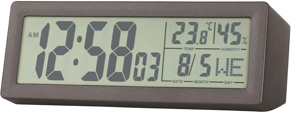 Acctim Karminski Digital Alarm Clock in Grey - 16007