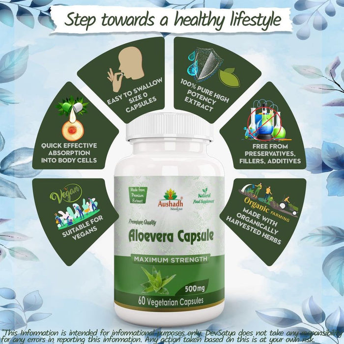 Aloe Vera Capsule: Natural Herb for Colon Cleanse & Detox – High Quality