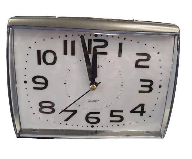 Amplus Silent Sweep Light Snooze Large Numbers Graphite Alarm Clock - PT175G
