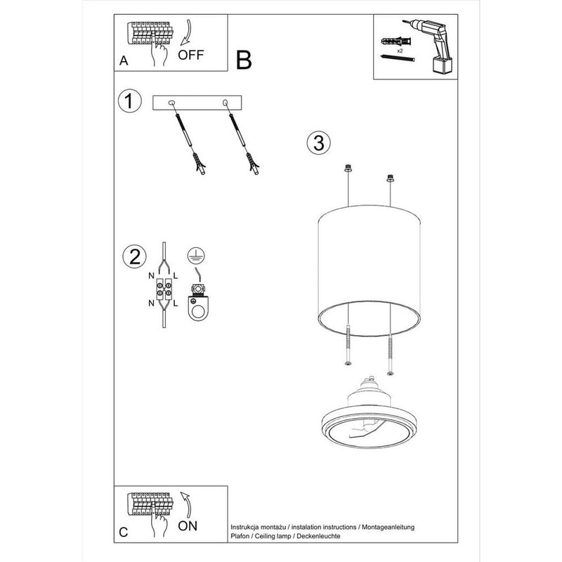 Premium Aluminum GU10 Ceiling Lamp - Modern Design, High Quality