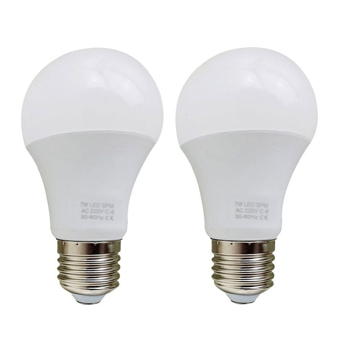 E27 7W Energy Saving Warm White LED Light Bulbs A60 E27 Screw-in non dimmable bulbs