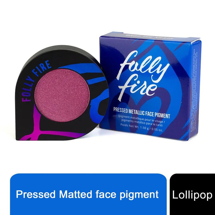 Folly Fire Metallic Face Pigment - Lollipop ReflectiveBerry