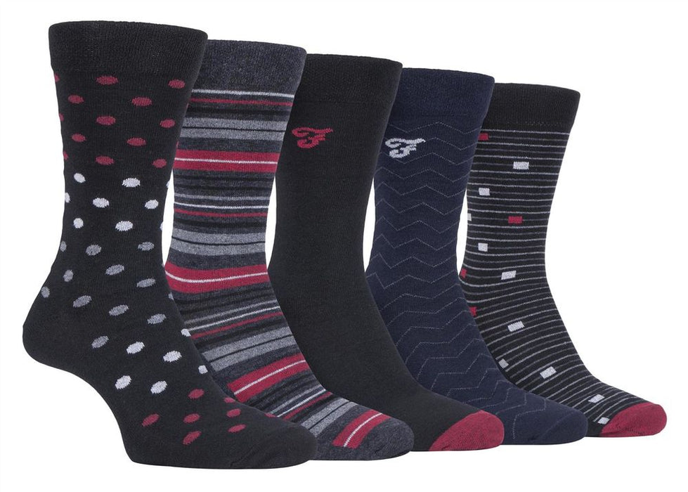 5 Pack Farah Classic Patterned Socks  - FCS273