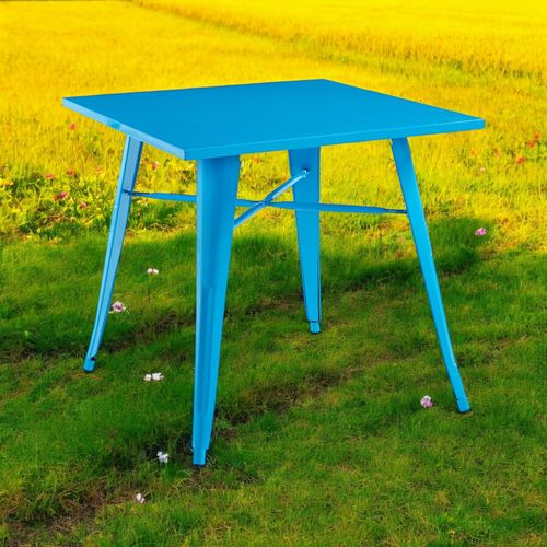 80X80X76CM BLUE METALTABLE