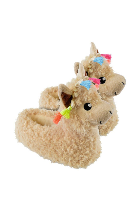 Kids Children's Llama 3D Animal Slippers