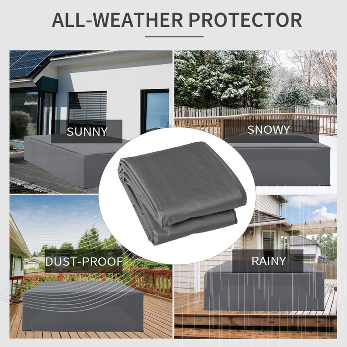 Outsunny 225x210cm Outdoor Garden Furniture Protective Cover UV Resistant - High Quality