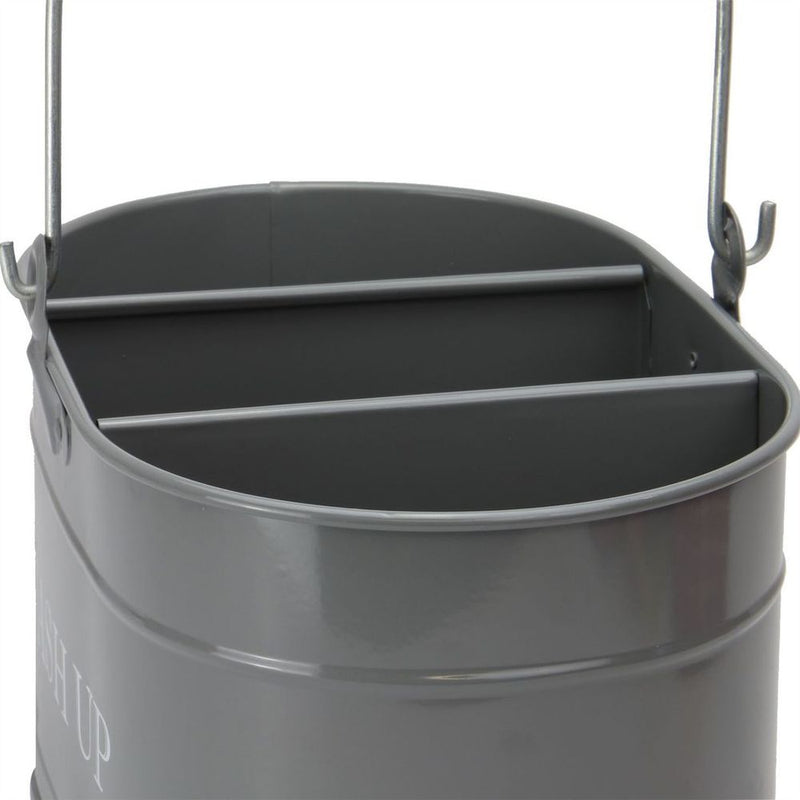 Wash Up Tidy Grey | M&W - Easy Cleaning Solution - Durable & Stylish - 3 Compartments - Rust-Resistant